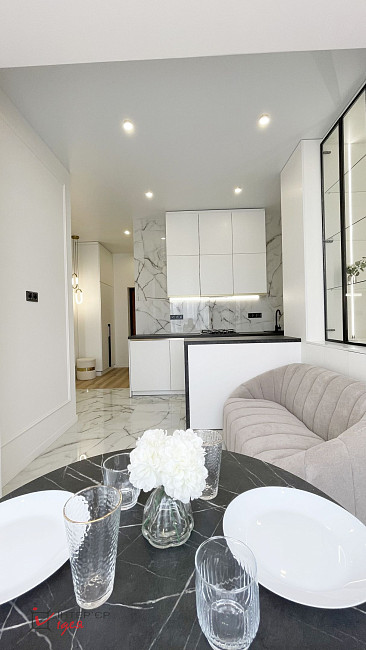 Стильна сучасна квартира площею 45 м²