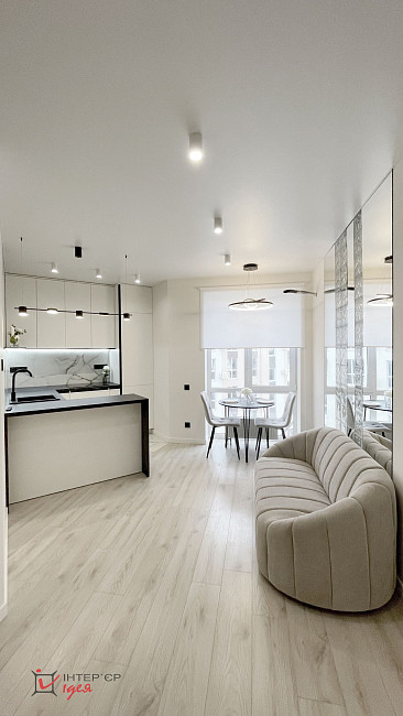 Стильна сучасна квартира площею 41 м²