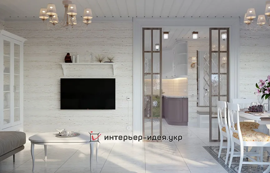 Кухня-студія в стилі прованс