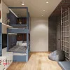 Стильна дитяча кімната для хлопчика, 17 м2